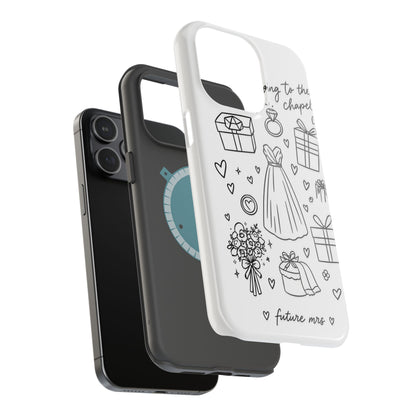 Bachelorette Phone Case — 'Going to the Chapel' Doodle Design (Future Mrs.)