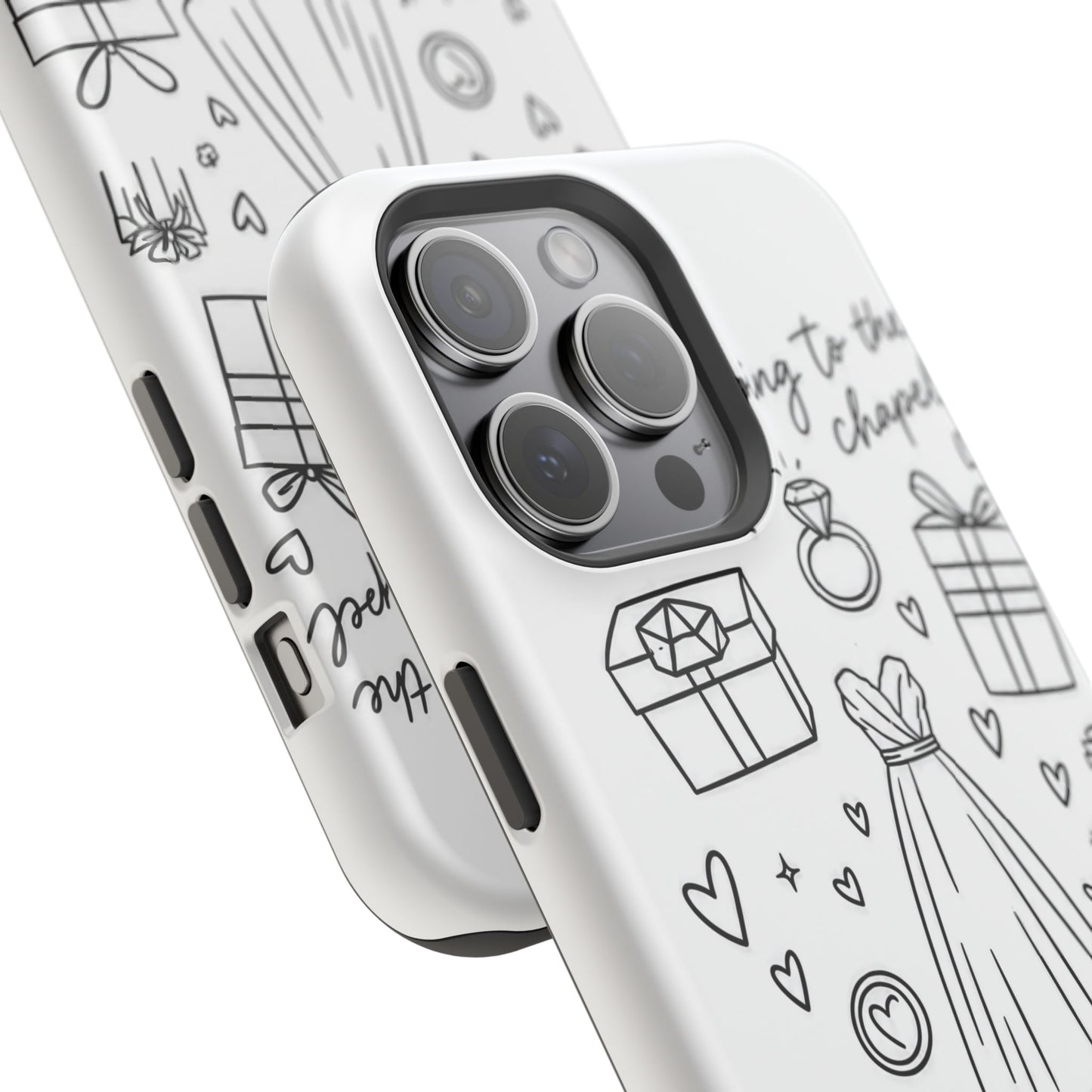 Bachelorette Phone Case — 'Going to the Chapel' Doodle Design (Future Mrs.)