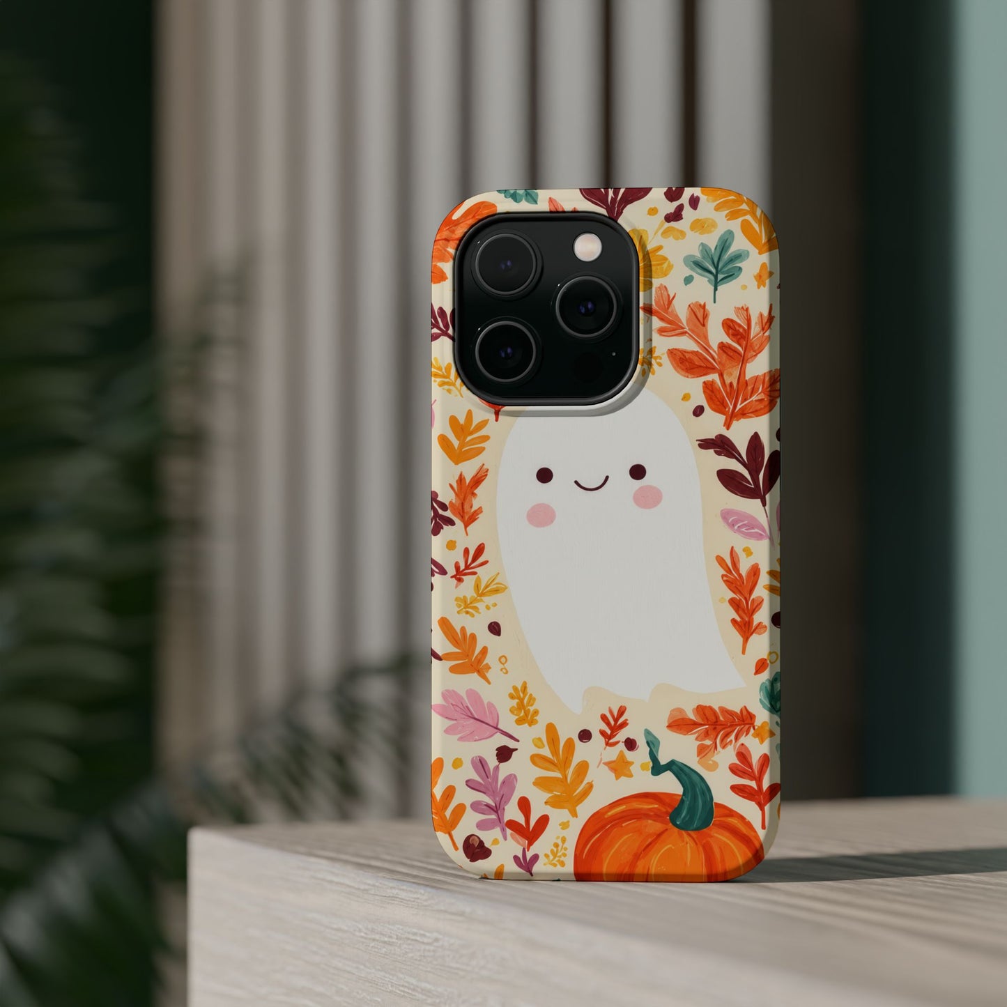 Halloween Ghost Pumpkin Phone Case — Magnetic Impact-Resistant Case