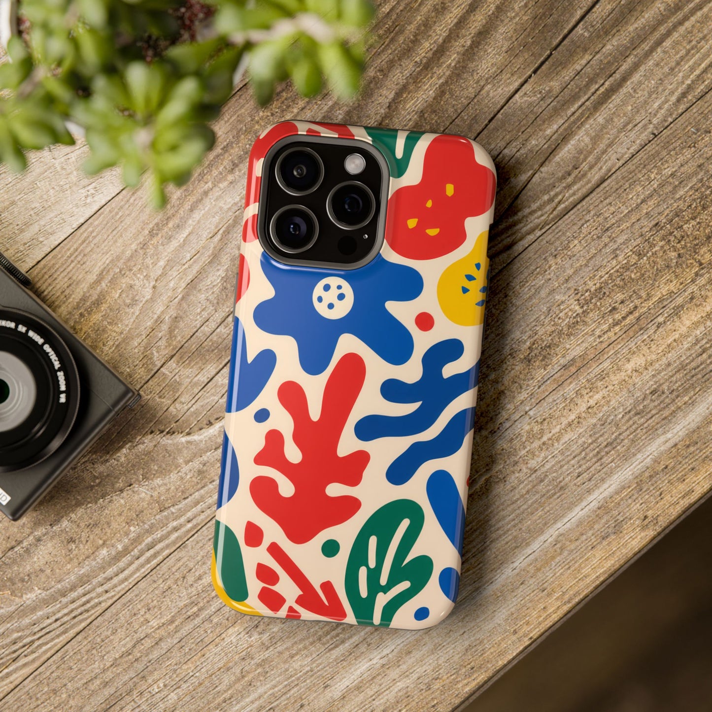 Abstract Floral Magnetic Impact Phone Case