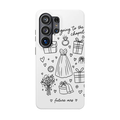 Bachelorette Phone Case — 'Going to the Chapel' Doodle Design (Future Mrs.)