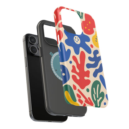 Abstract Floral Magnetic Impact Phone Case