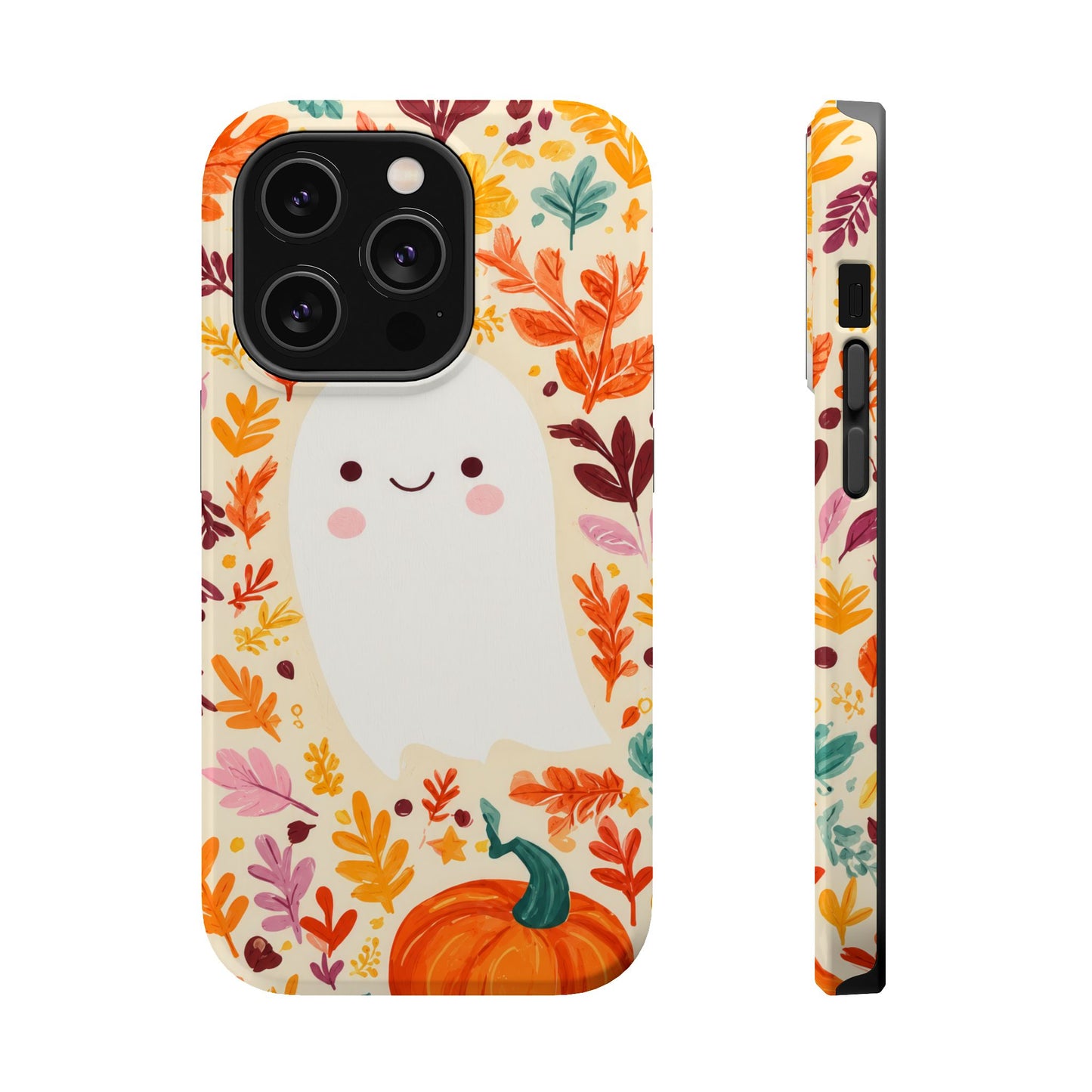 Halloween Ghost Pumpkin Phone Case — Magnetic Impact-Resistant Case