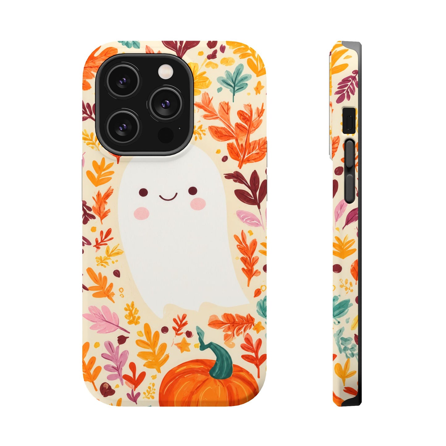 Halloween Ghost Pumpkin Phone Case — Magnetic Impact-Resistant Case