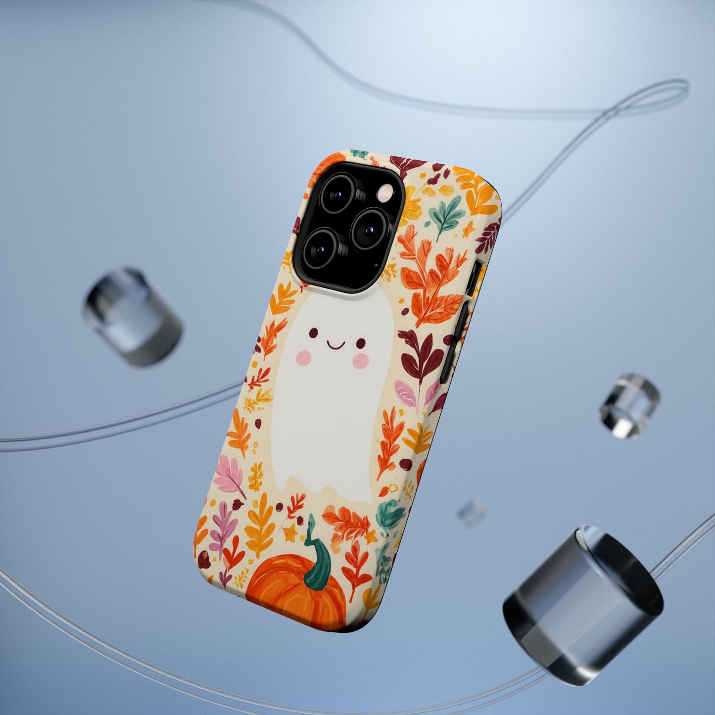 Halloween Ghost Pumpkin Phone Case — Magnetic Impact-Resistant Case