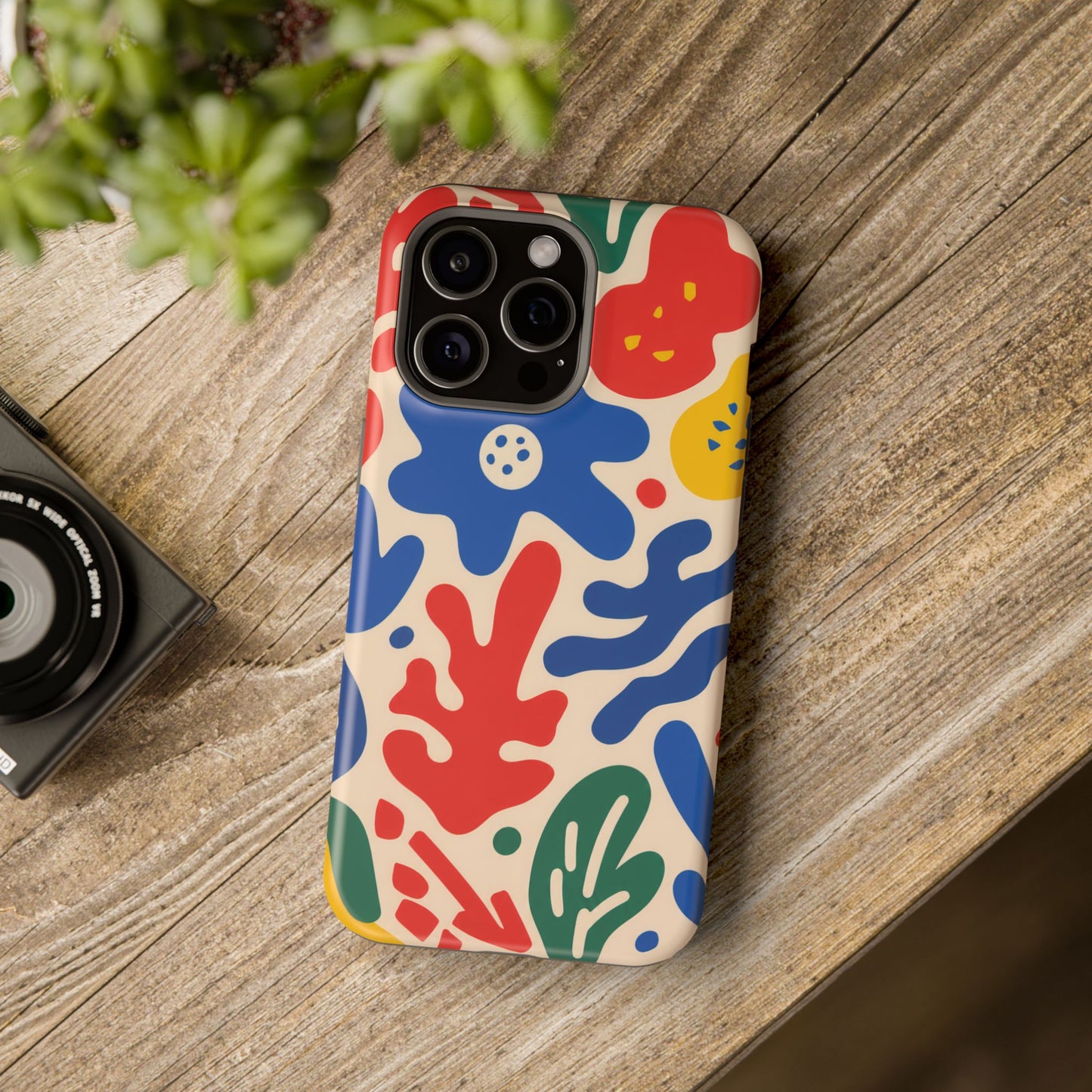 Abstract Floral Magnetic Impact Phone Case