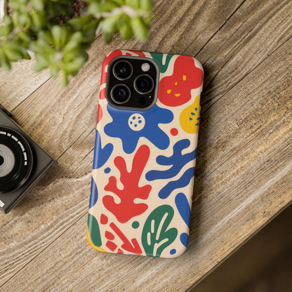 Abstract Floral Magnetic Impact Phone Case