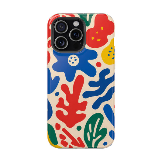 Abstract Floral Magnetic Impact Phone Case